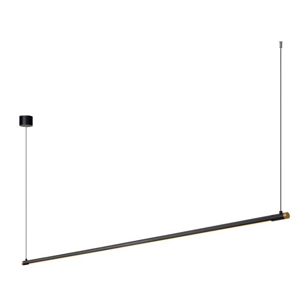 Lucide Premium MARNIK - Pendant light - Ø 2,5 cm - LED Dim. - CCT - 1x24W 2700K/4000K - Hand Wave Sensor - Black - detail 5